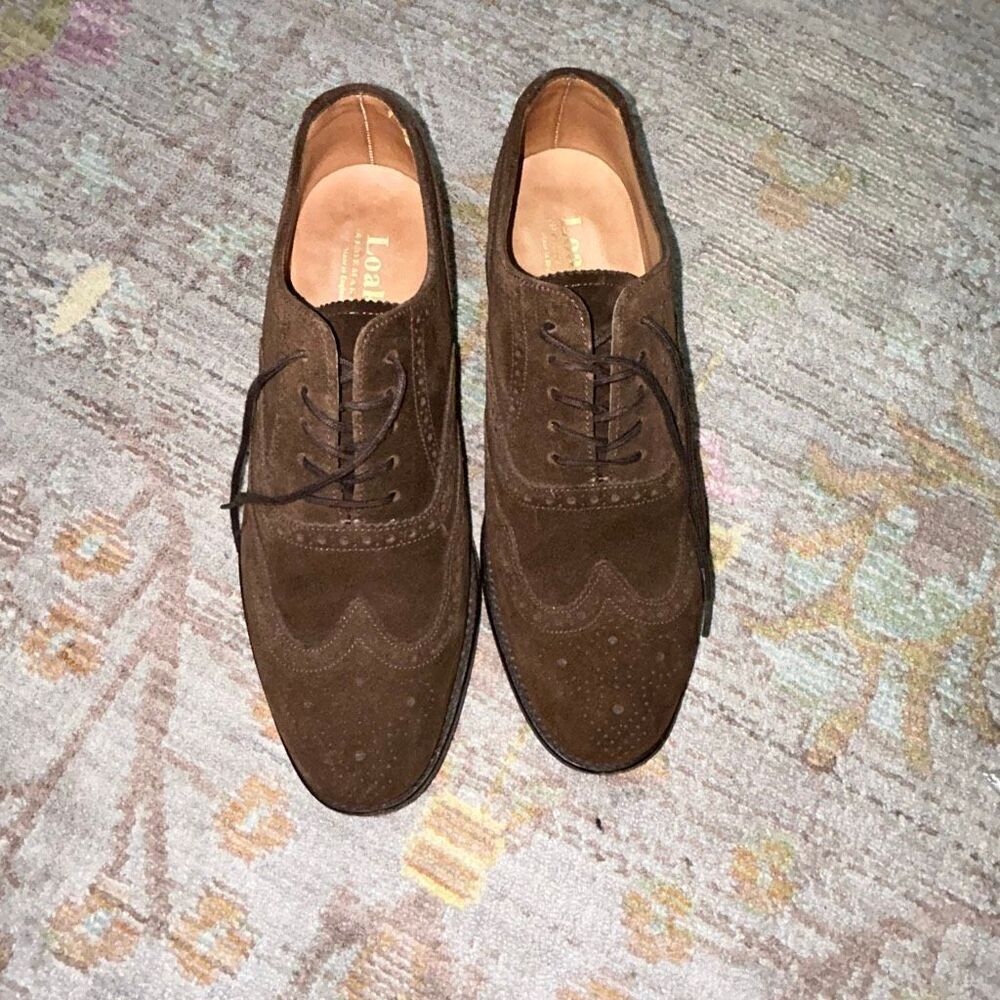 Loake suede brown Oxford dress shoes sz 7